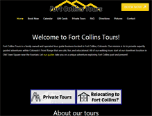 Tablet Screenshot of fortcollinstours.com